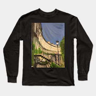 Edinburgh, Sundrenched Crescent Long Sleeve T-Shirt